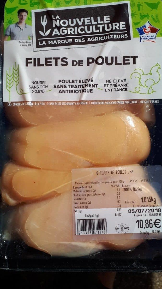 La Nouvelle Agriculture Filets de poulet packshot
