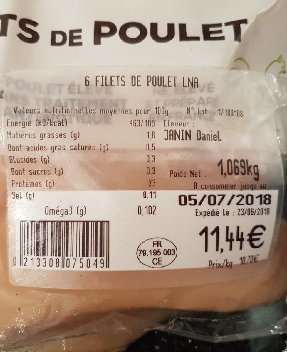 La Nouvelle Agriculture Filet de poulet packshot