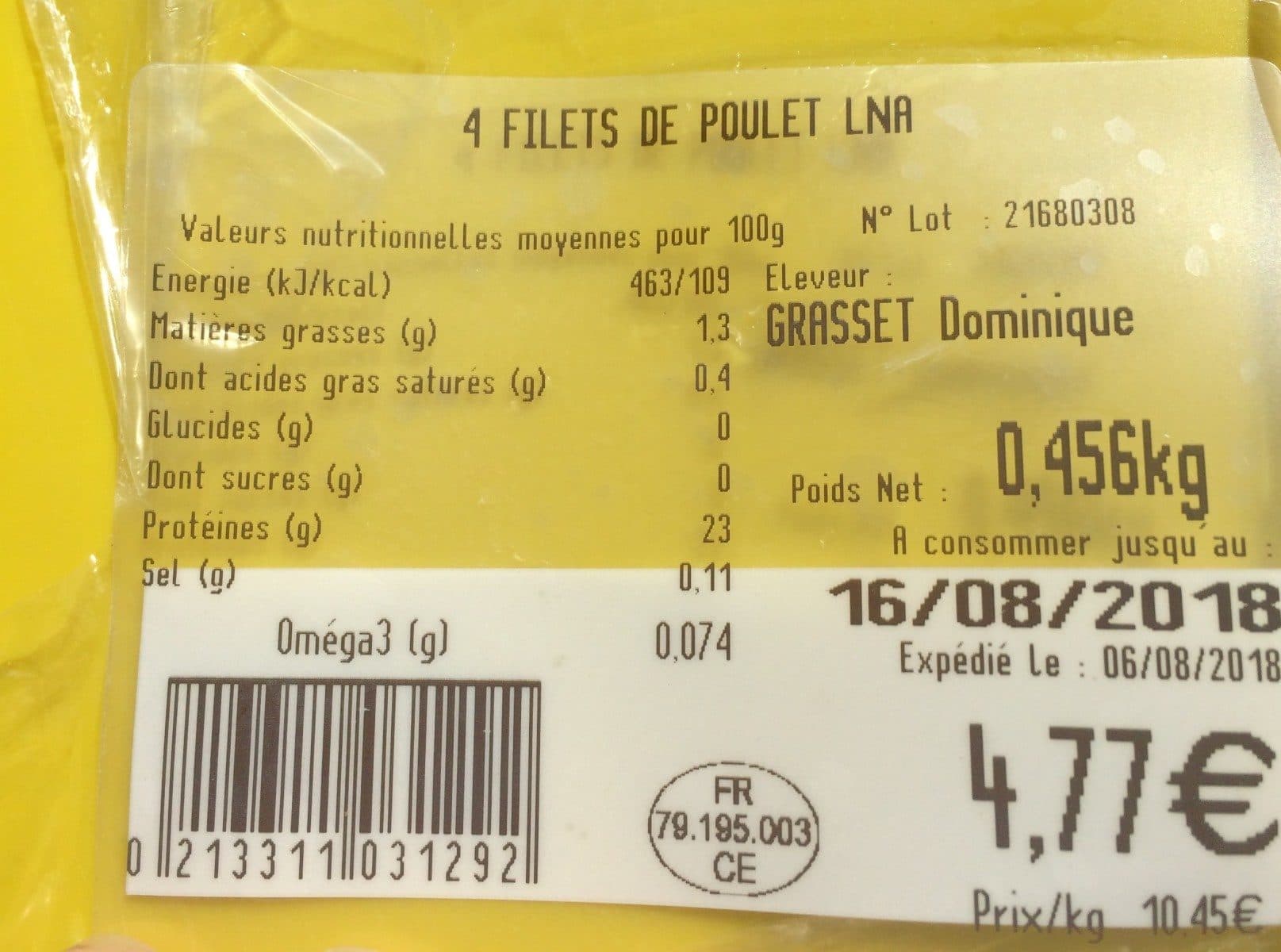 La Nouvelle Agriculture Filets de poulet packshot