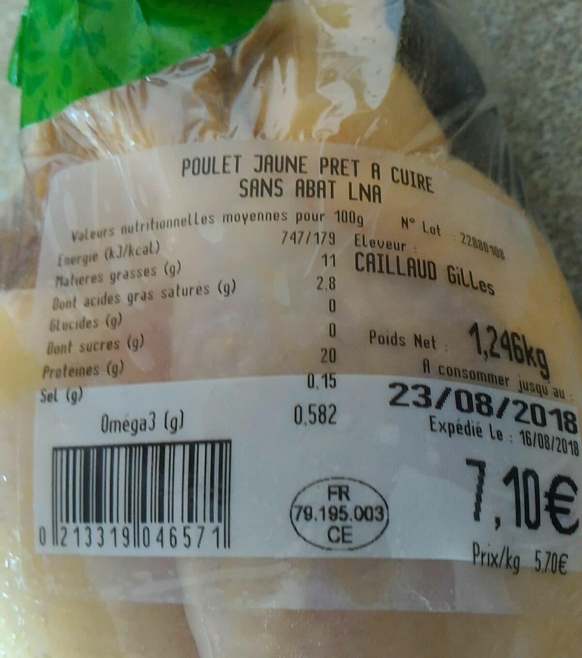 La Nouvelle Agriculture Poulet packshot