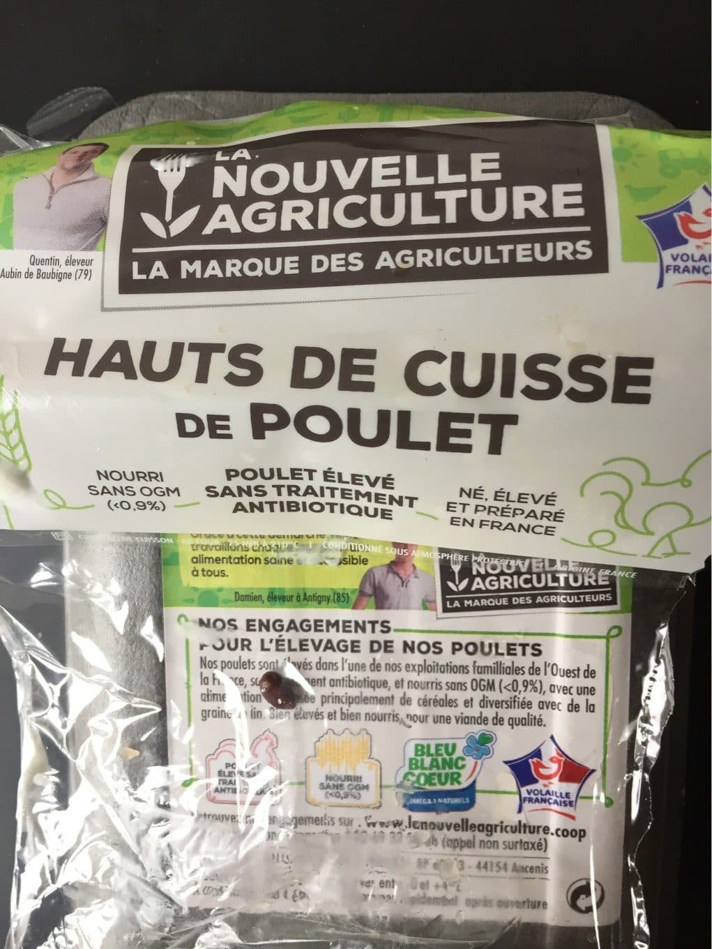 LA NOUVELLE AGRICULTURE HAUTS DE CUISSE DE POULET packshot