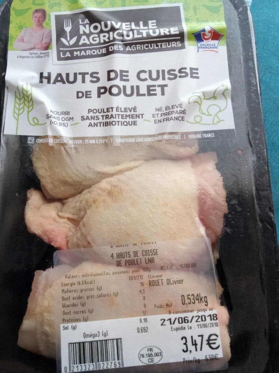La Nouvelle Agriculture Hauts de cuisse de poulet packshot