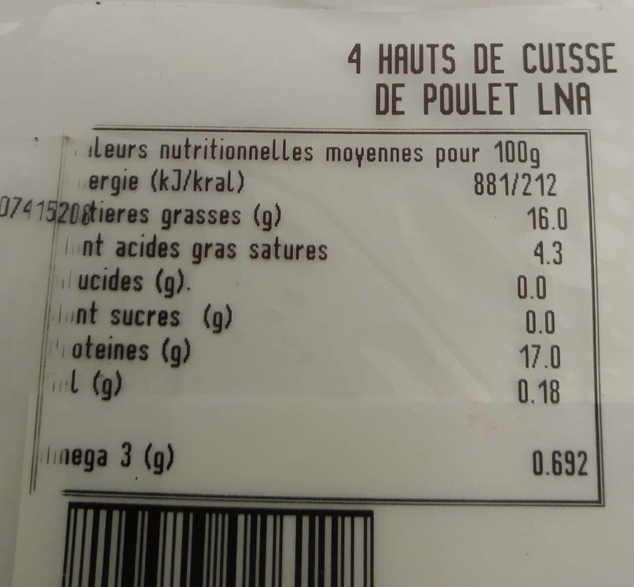 La Nouvelle Agriculture Hauts de cuisses de poulet packshot