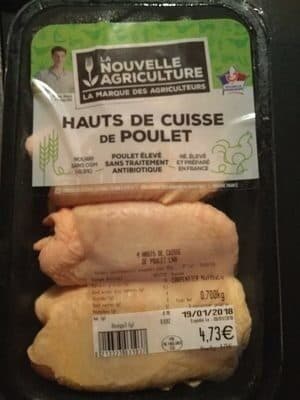 La Nouvelle Agriculture Hauts de cuisse de poulet packshot