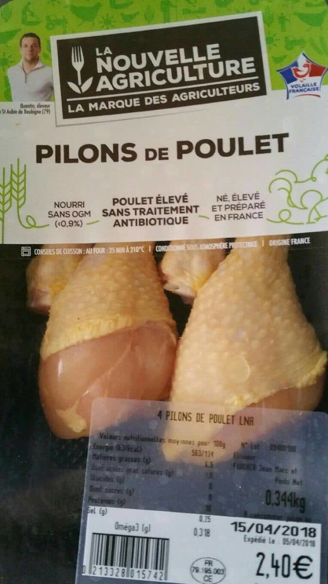 La Nouvelle Agriculture Pilons de poulet packshot