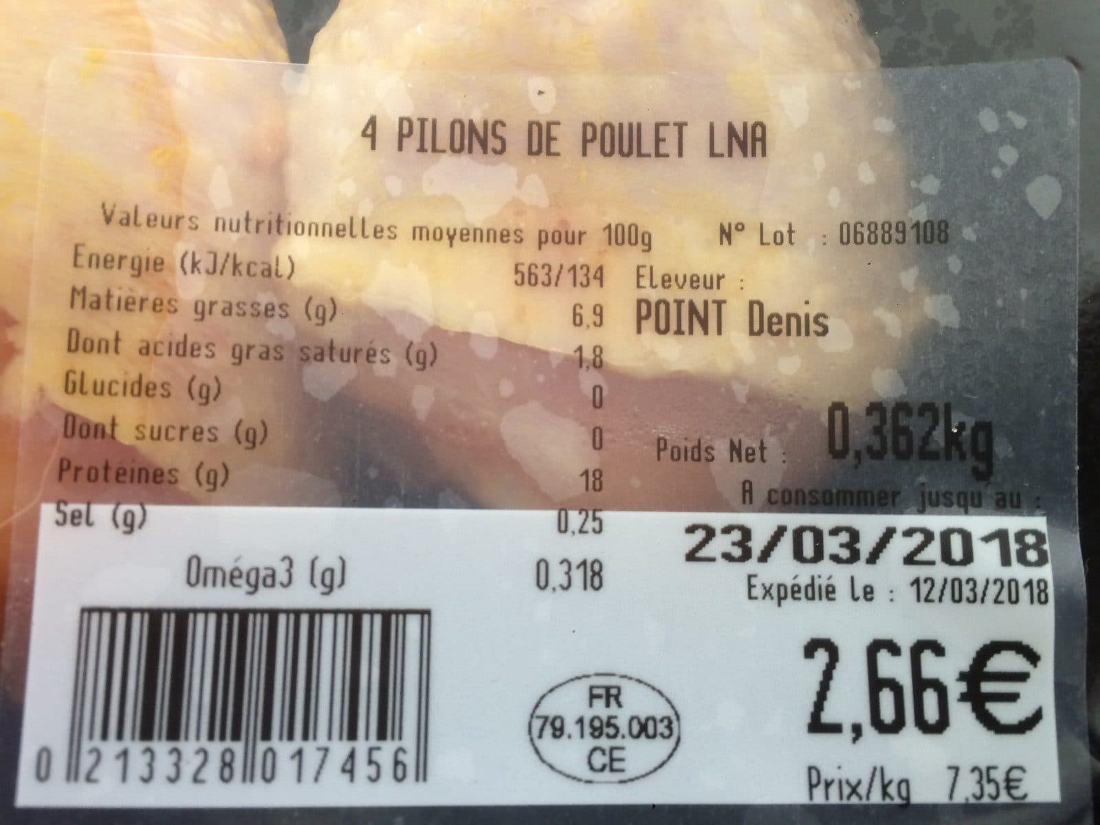 La Nouvelle Agriculture Pilons de poulet packshot