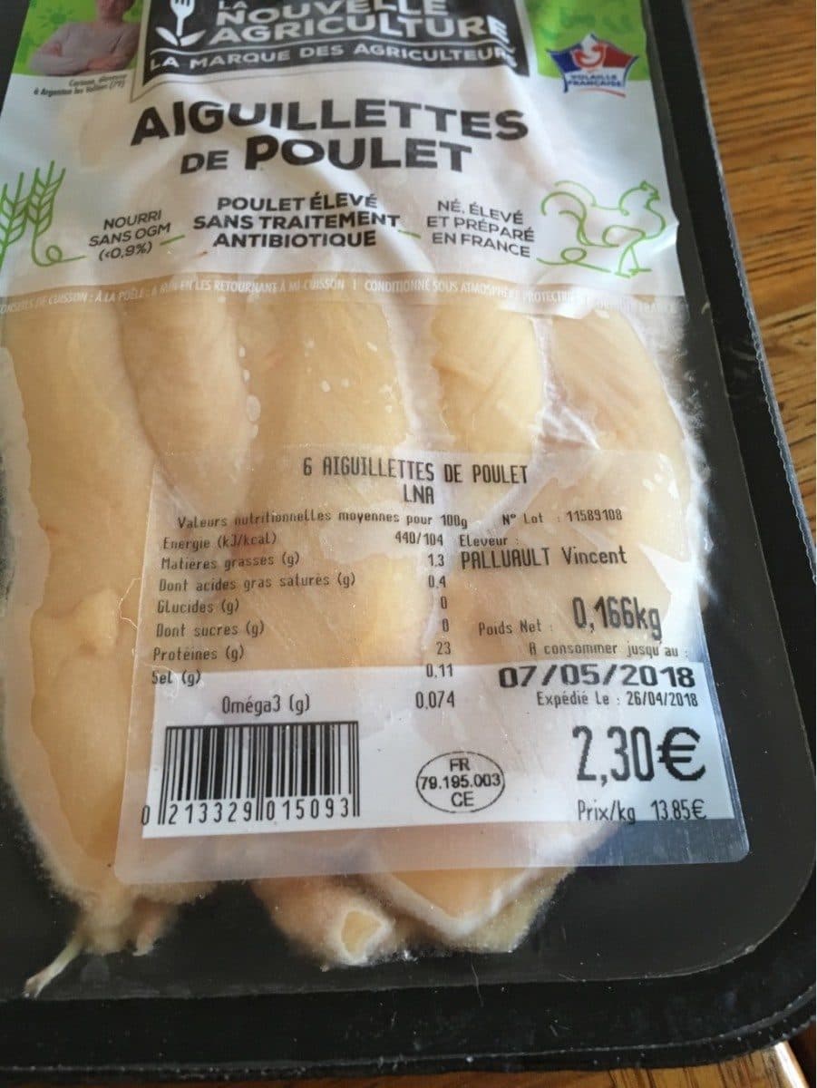 La Nouvelle Agriculture Aiguillettes de poulet packshot