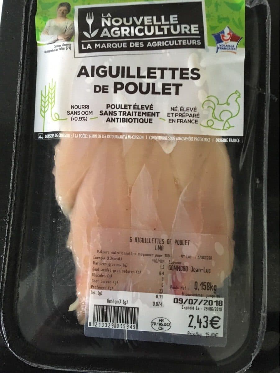 La Nouvelle Agriculture Aiguillettes de poulet packshot