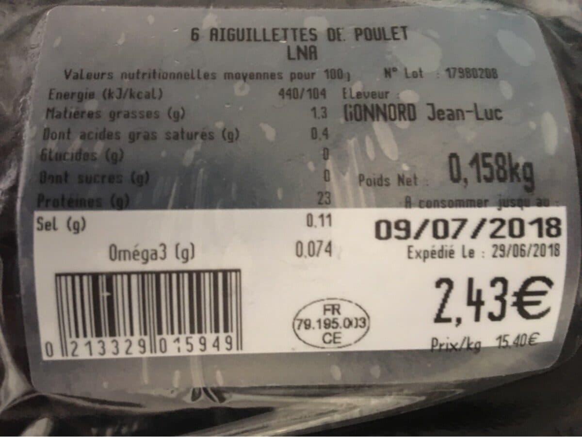 La Nouvelle Agriculture Aiguillettes de poulet packshot