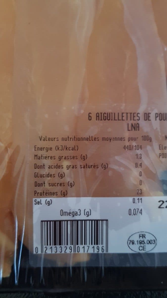 La Nouvelle Agriculture Aiguilliettes de Poulet packshot