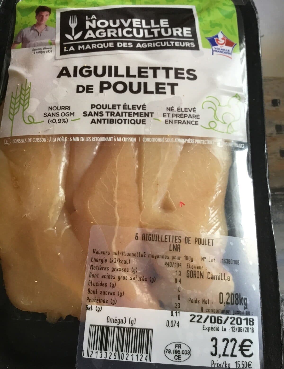 La Nouvelle Agriculture Aiguillettes de poulet packshot