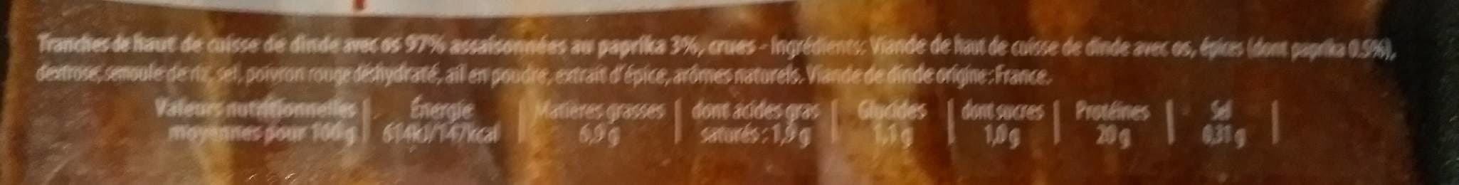 Père Dodu Dinde a poêler au paprika packshot