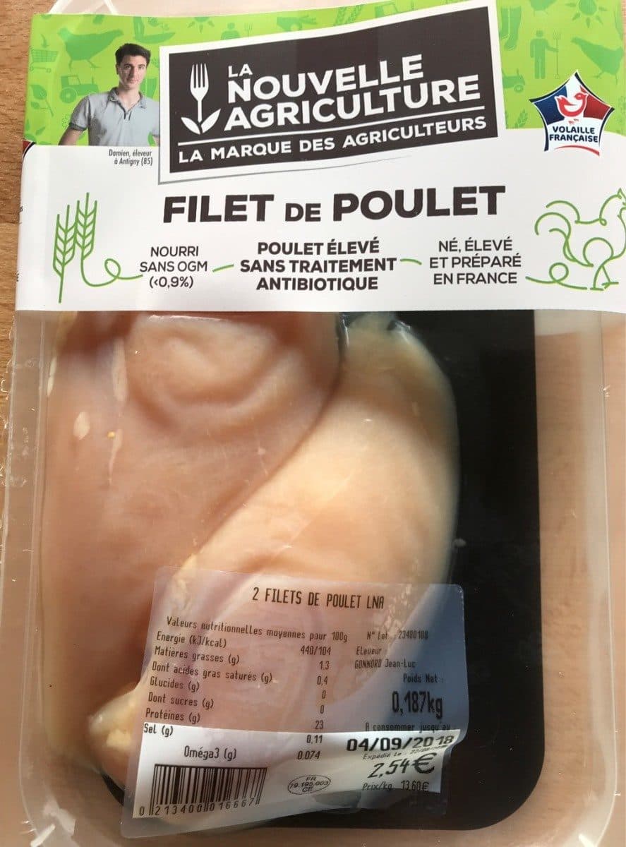 La Nouvelle Agriculture Filet de poulet packshot
