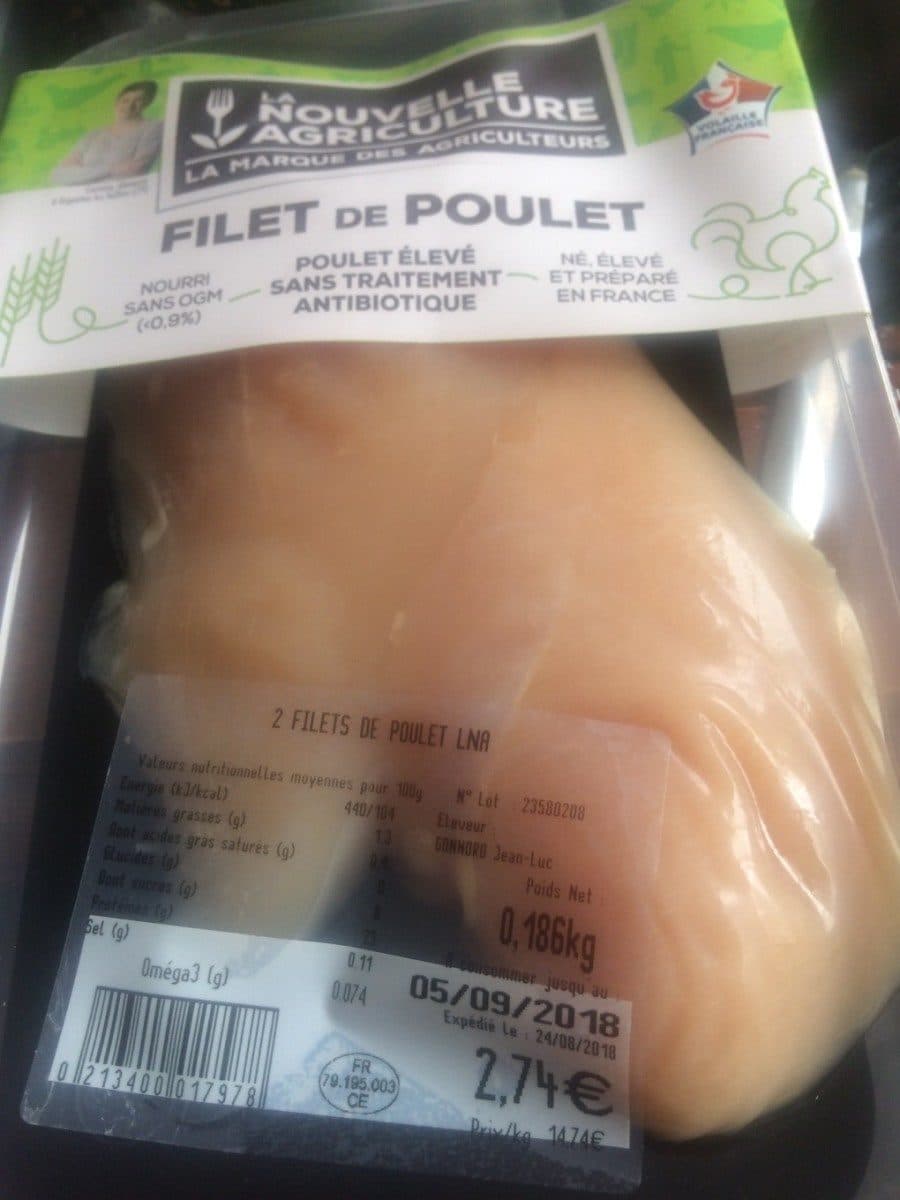 La Nouvelle Agriculture Filet de poulet packshot