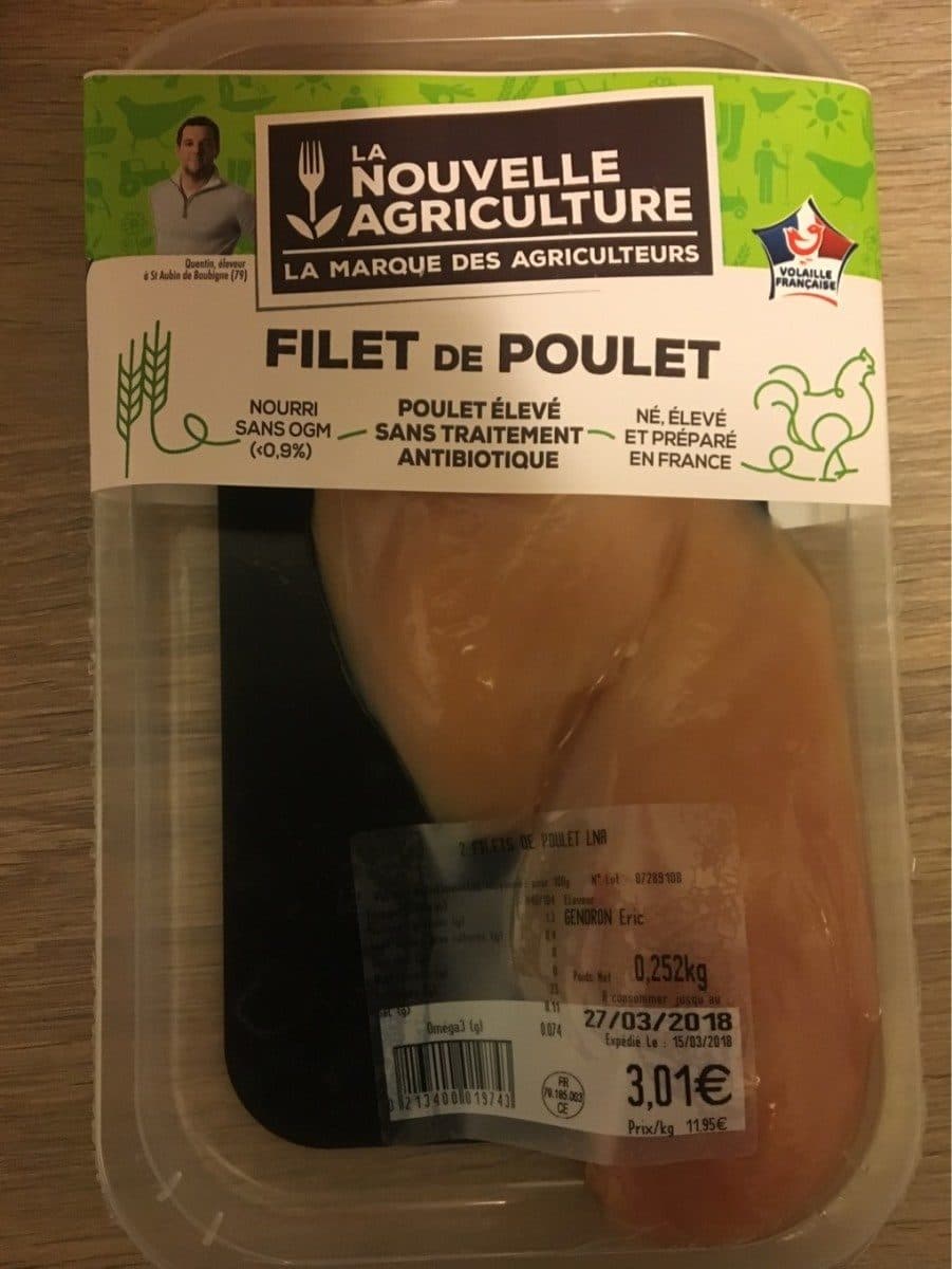 La Nouvelle Agriculture Filet de poulet packshot