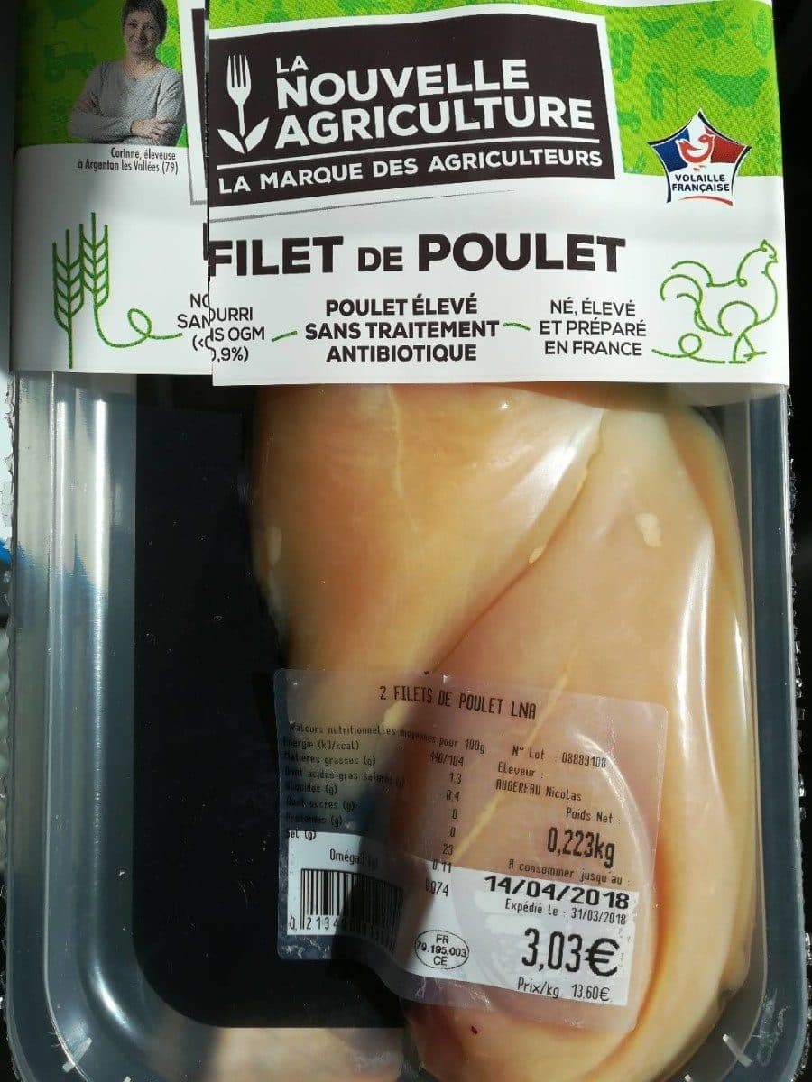 La Nouvelle Agriculture Filet de poulet packshot