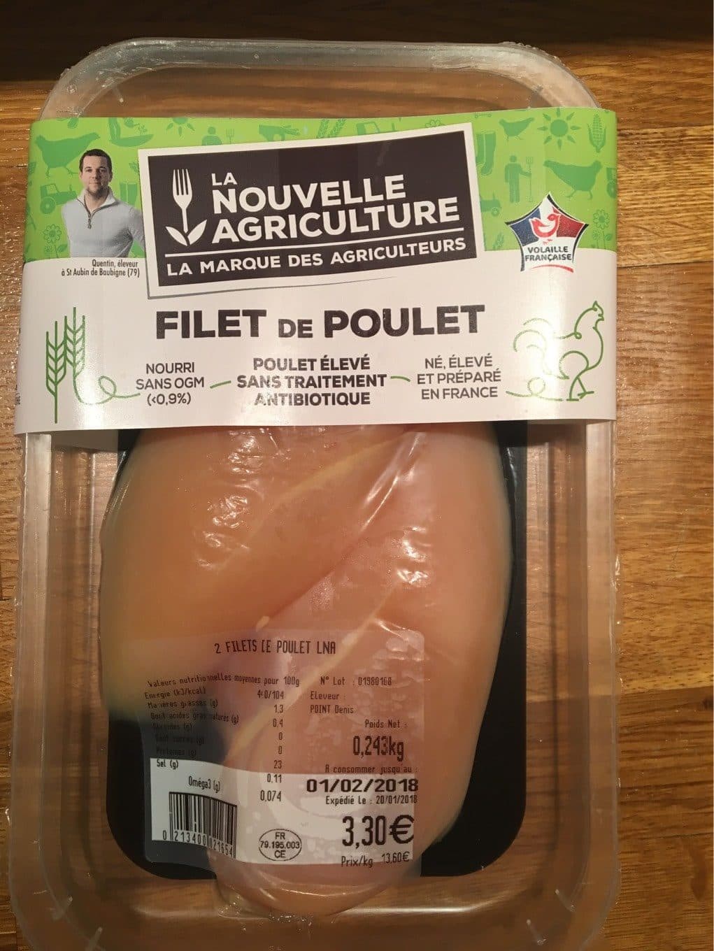 La Nouvelle Agriculture Filet de poulet packshot