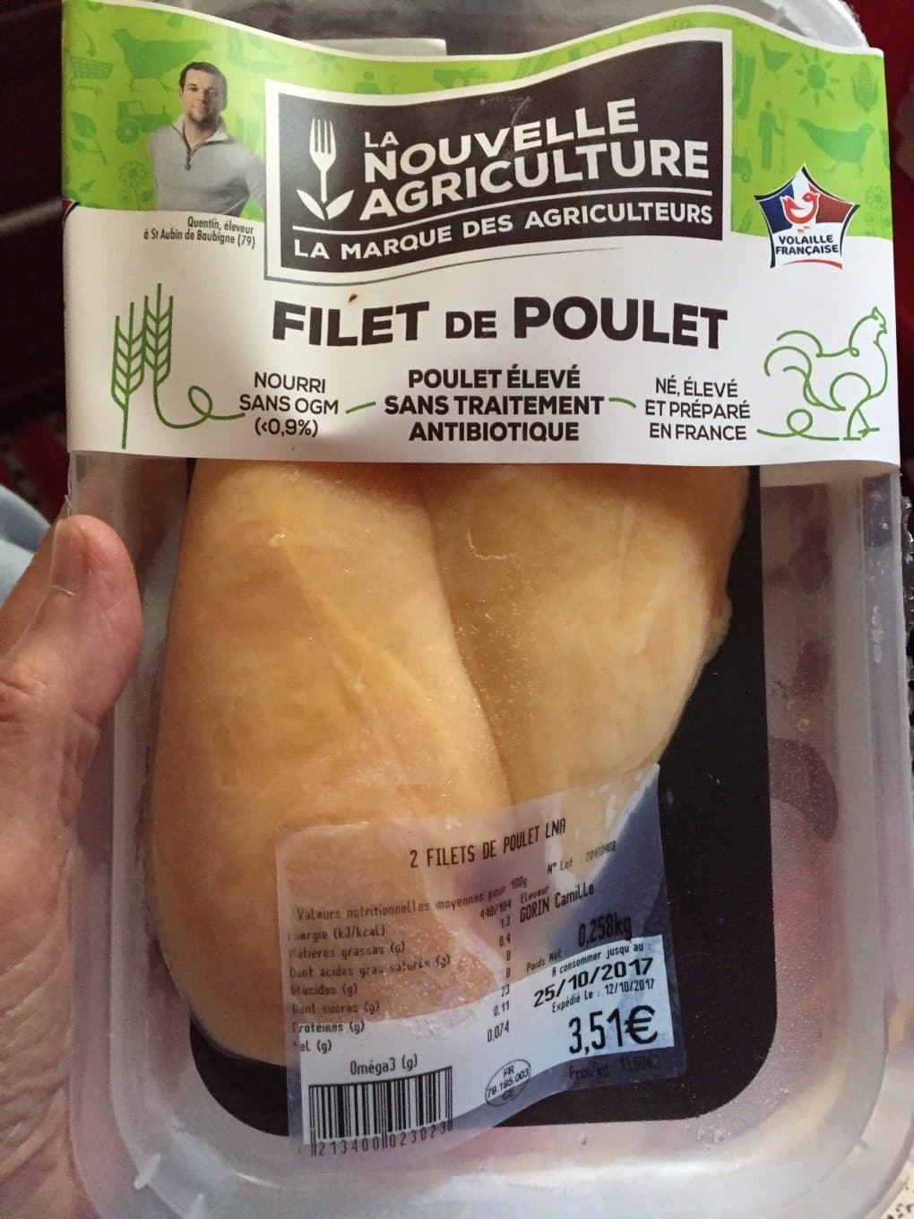 La Nouvelle Agriculture Filet de poulet packshot