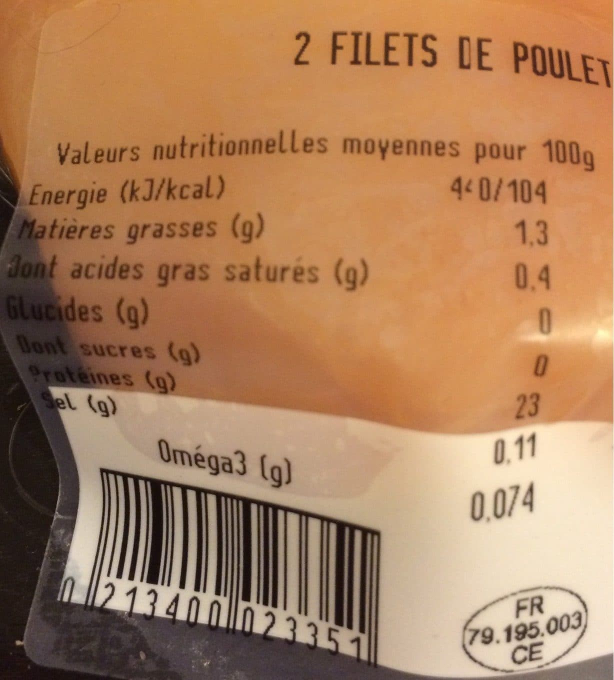 La Nouvelle Agriculture Filet de poulet packshot
