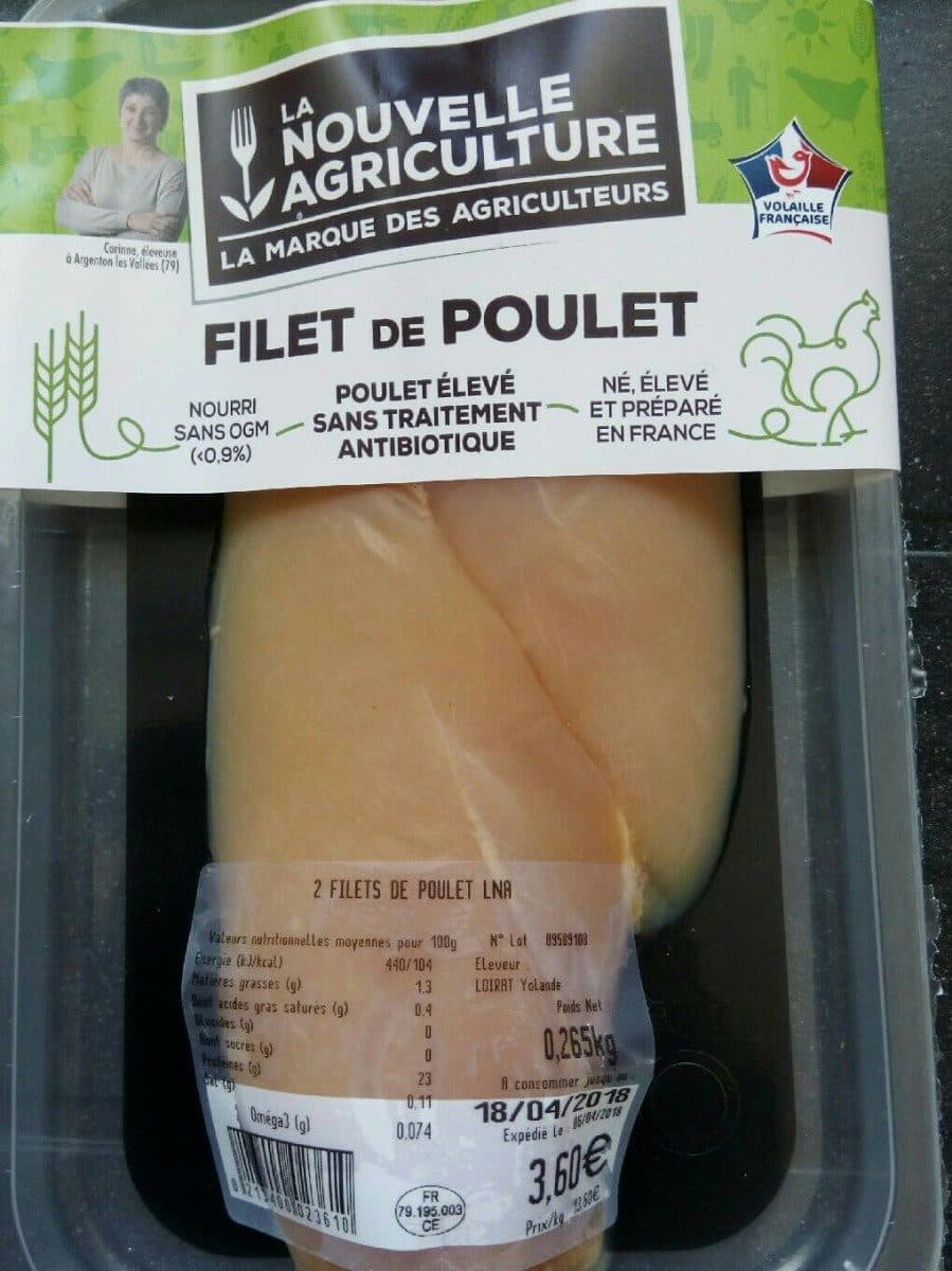La Nouvelle Agriculture Filets de Poulet packshot