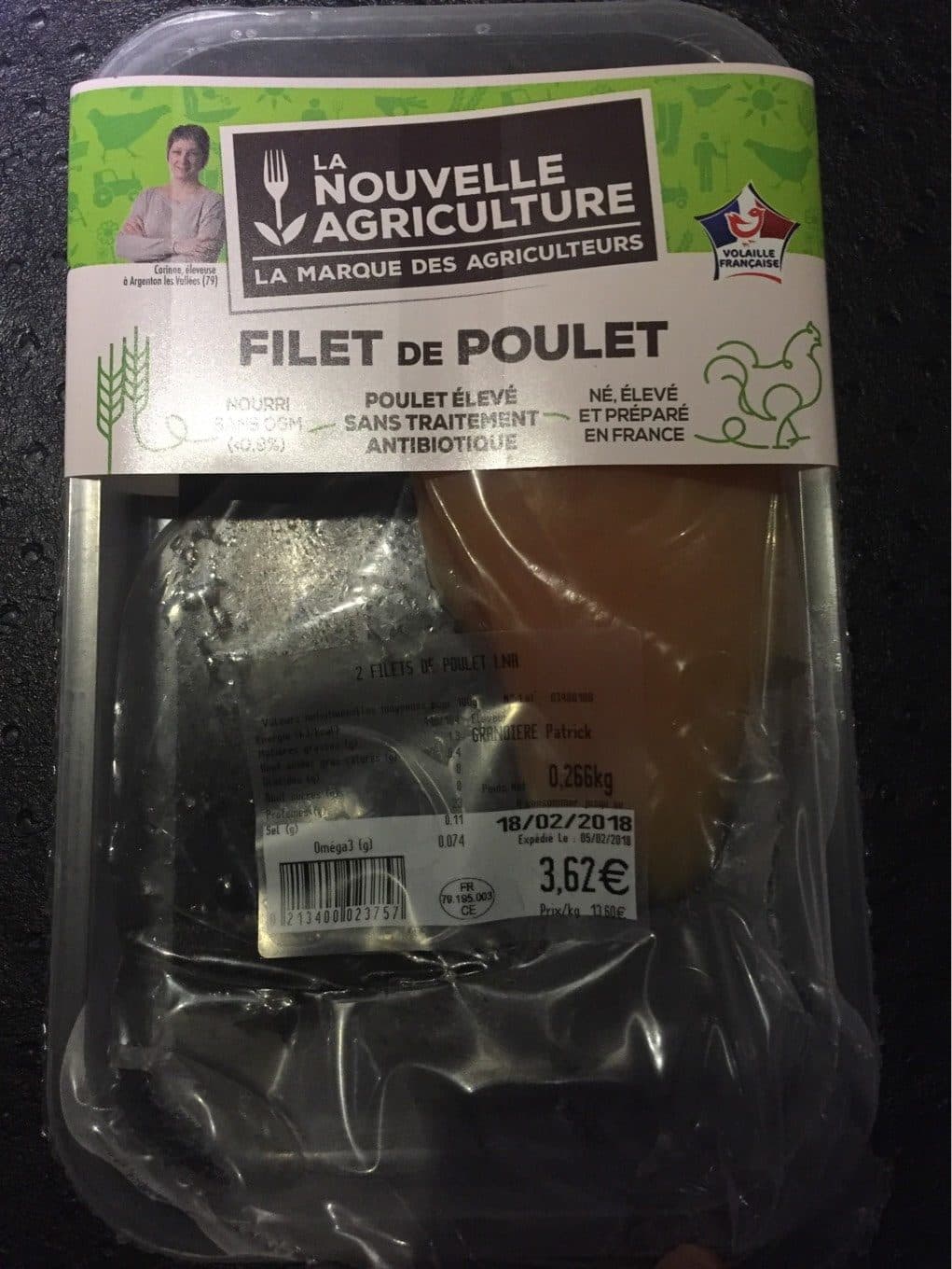 La Nouvelle Agriculture Filet de poulet packshot