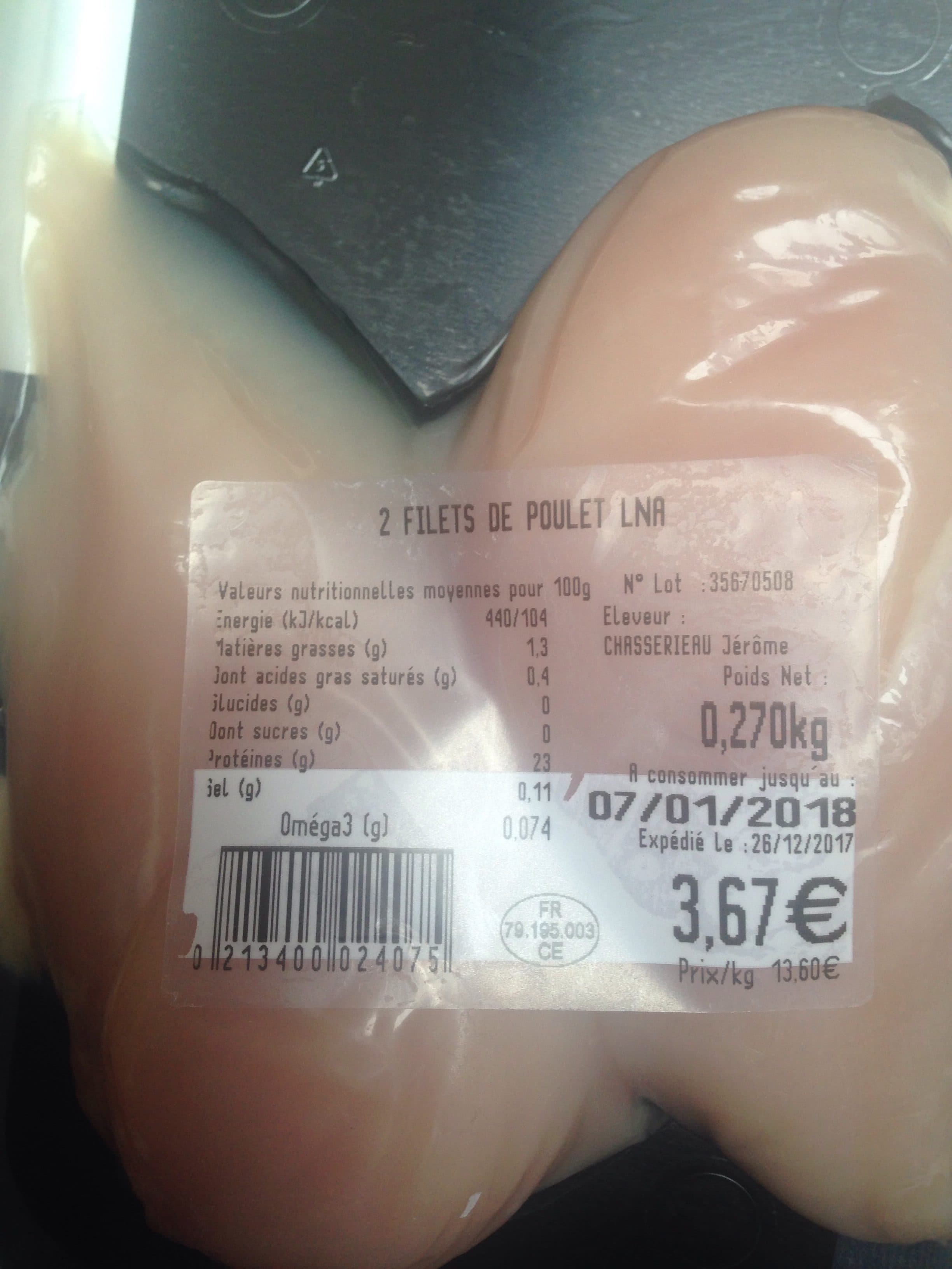 La Nouvelle Agriculture Filet de poulet packshot