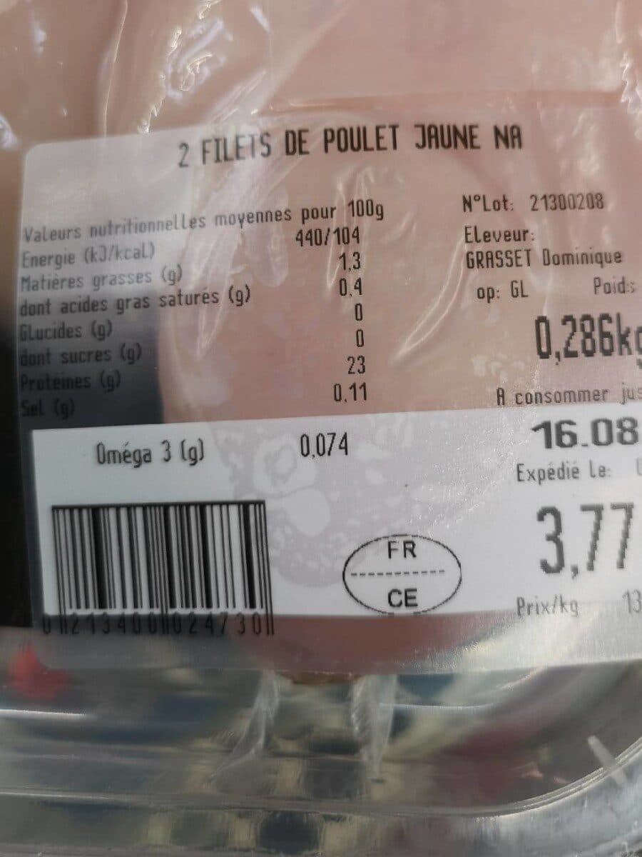 La Nouvelle Agriculture Filet de Poulet packshot