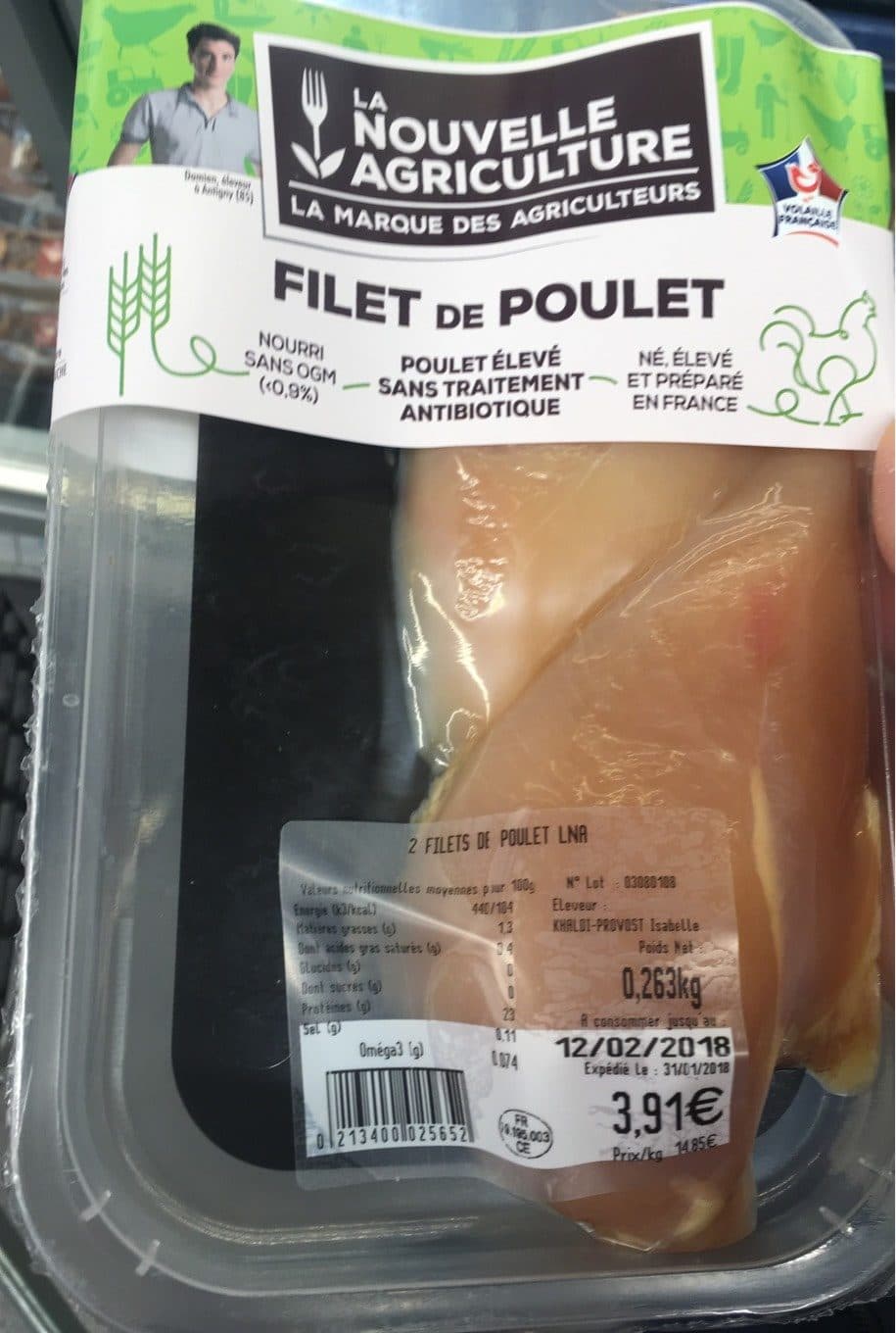 La Nouvelle Agriculture Filet De Poulet packshot