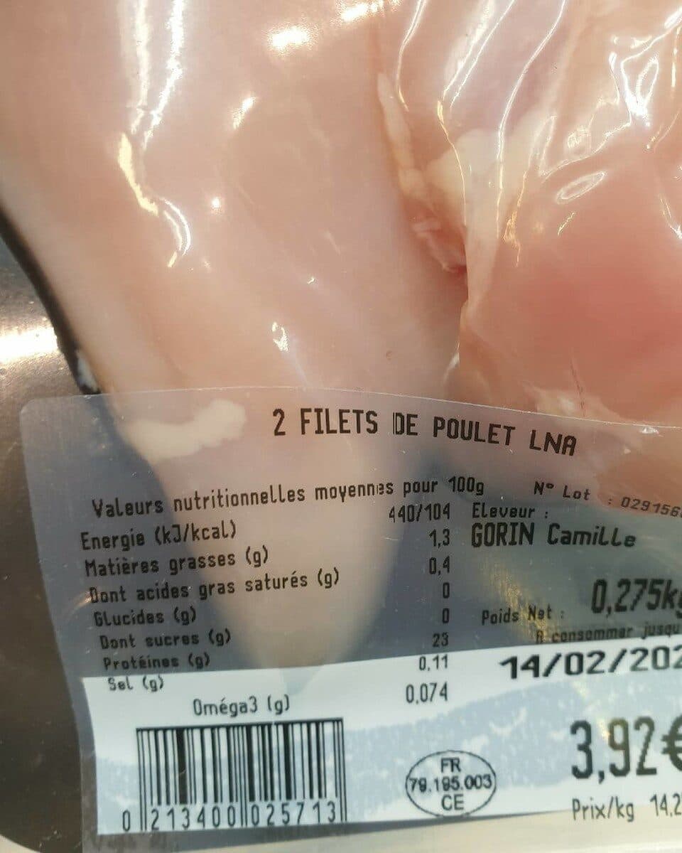 La Nouvelle Agriculture Filet de poulet packshot
