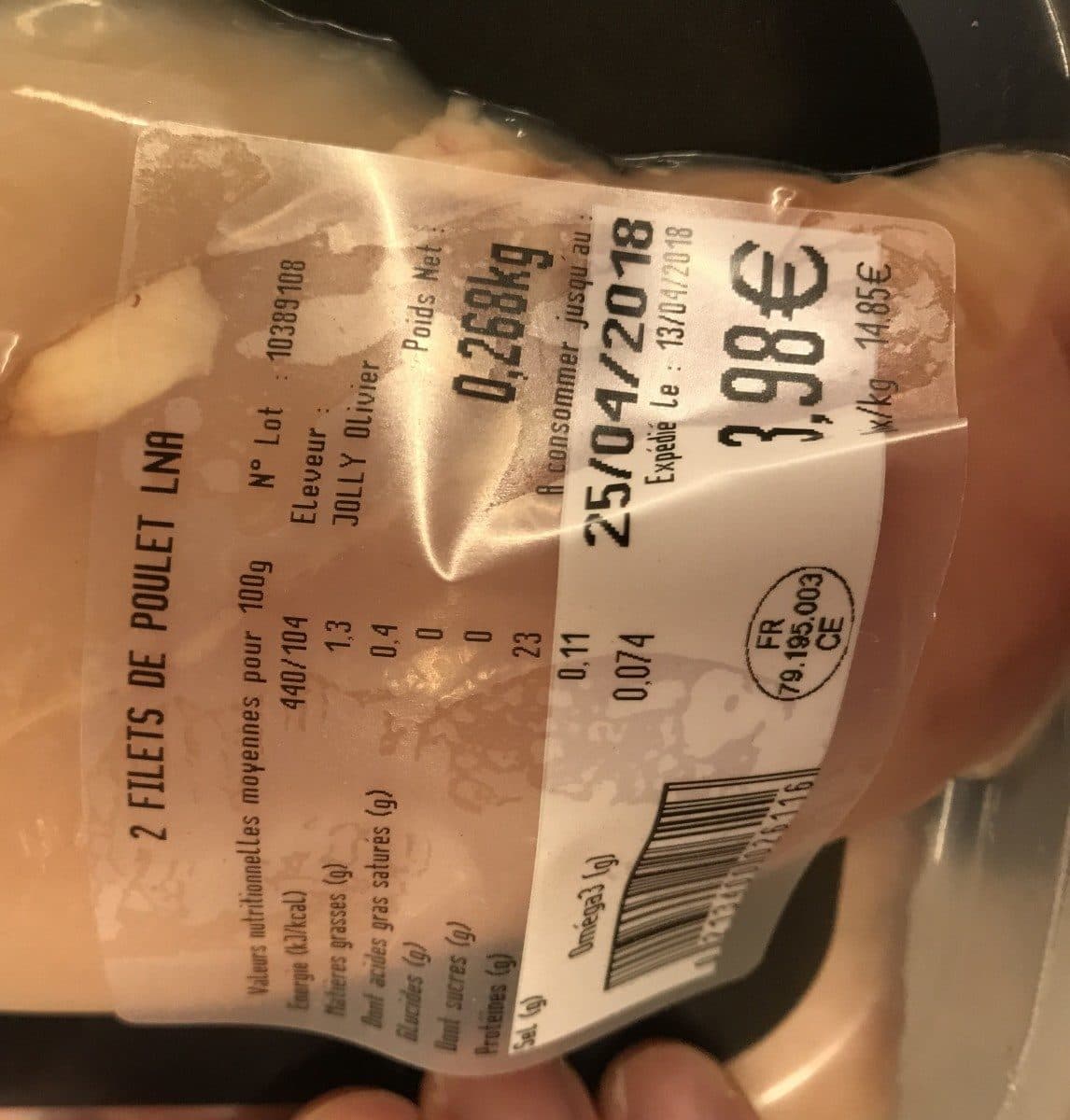 La Nouvelle Agriculture Filet de poulet packshot