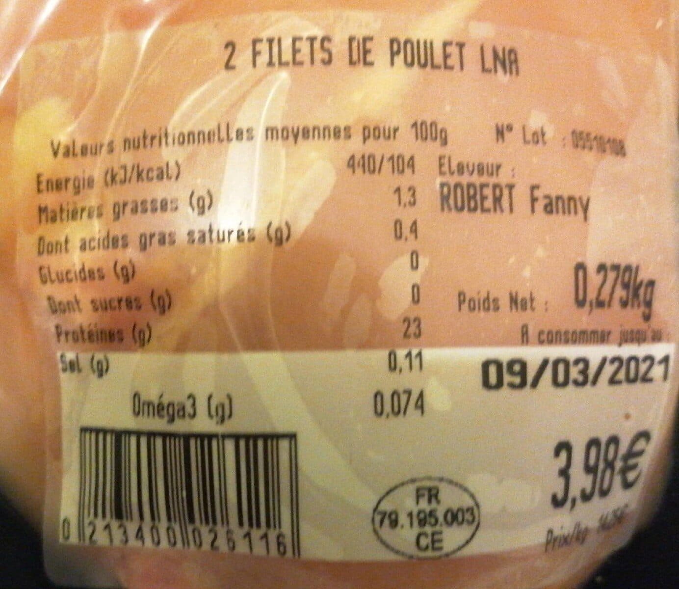 La Nouvelle Agriculture Filet de poulet packshot