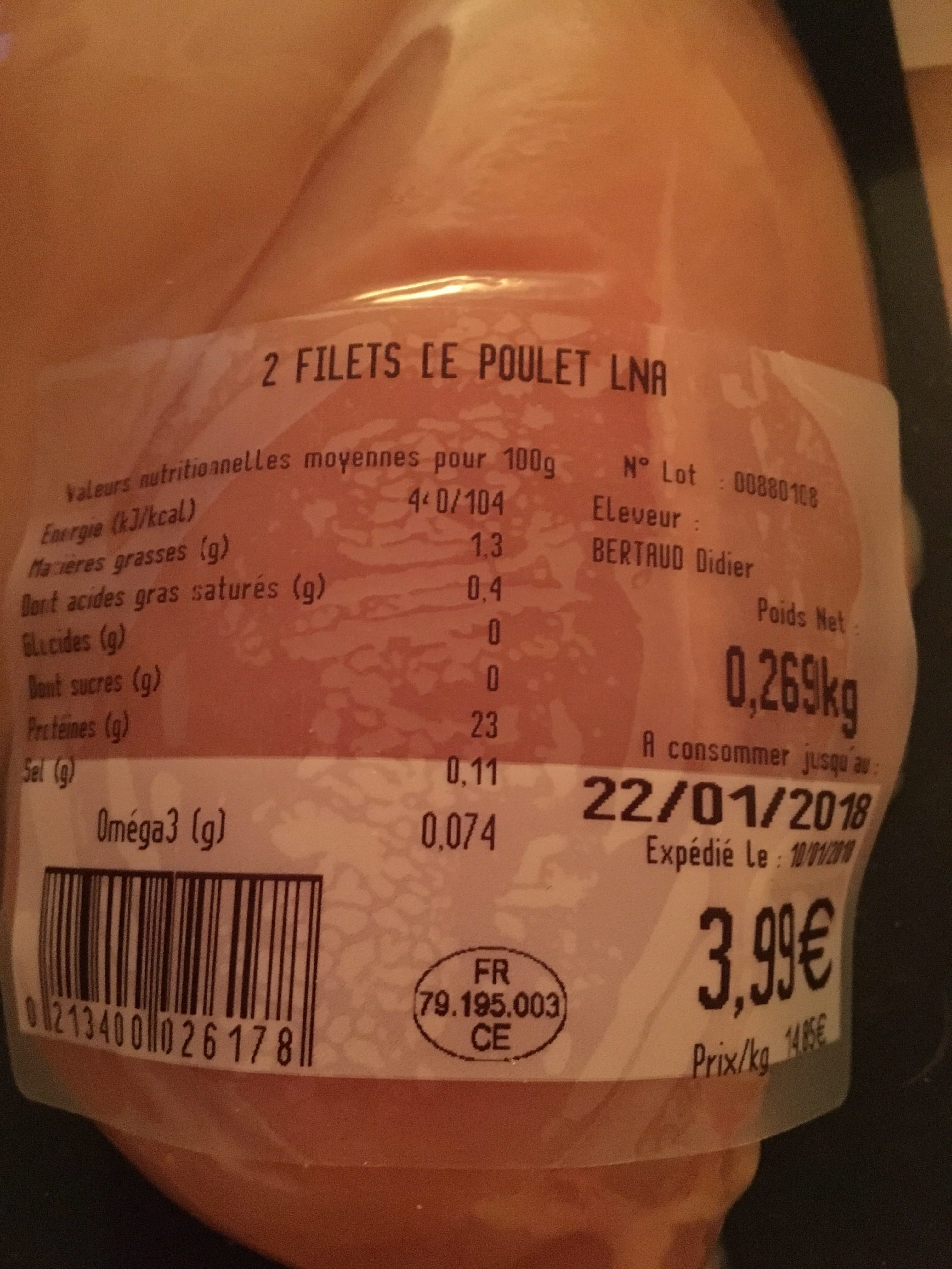 La Nouvelle Agriculture Filet de poulet packshot