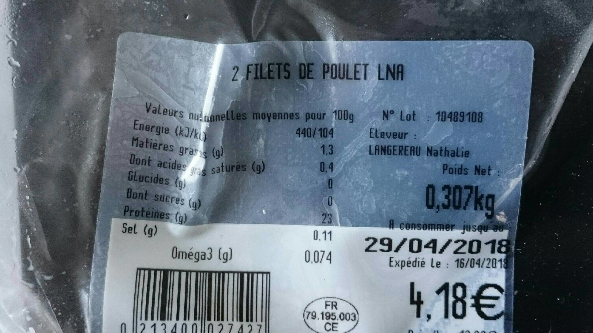 La Nouvelle Agriculture Filet de poulet packshot