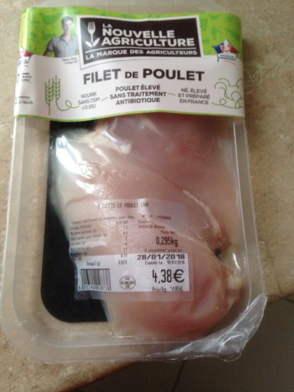 La Nouvelle Agriculture 2 filets de poulet packshot