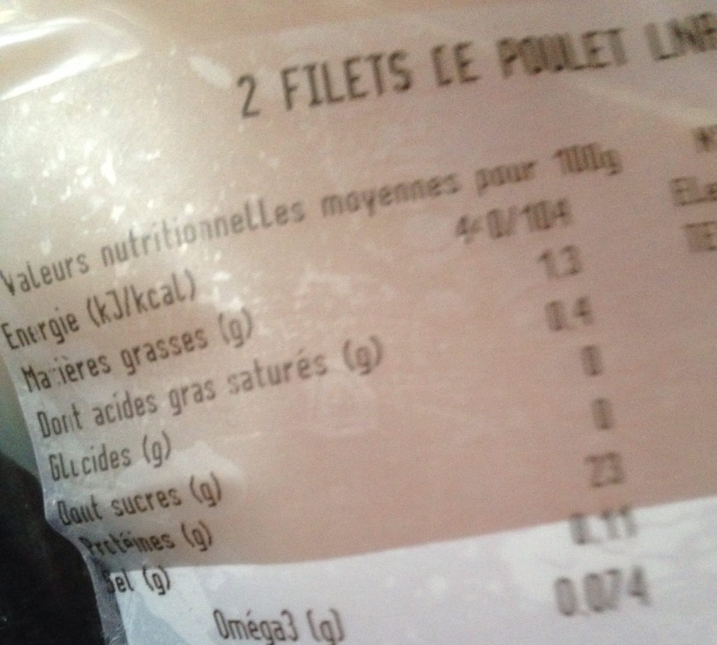 La Nouvelle Agriculture 2 filets de poulet packshot