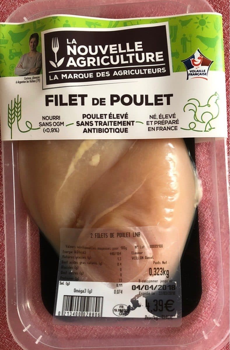 La Nouvelle Agriculture Filet de poulet packshot