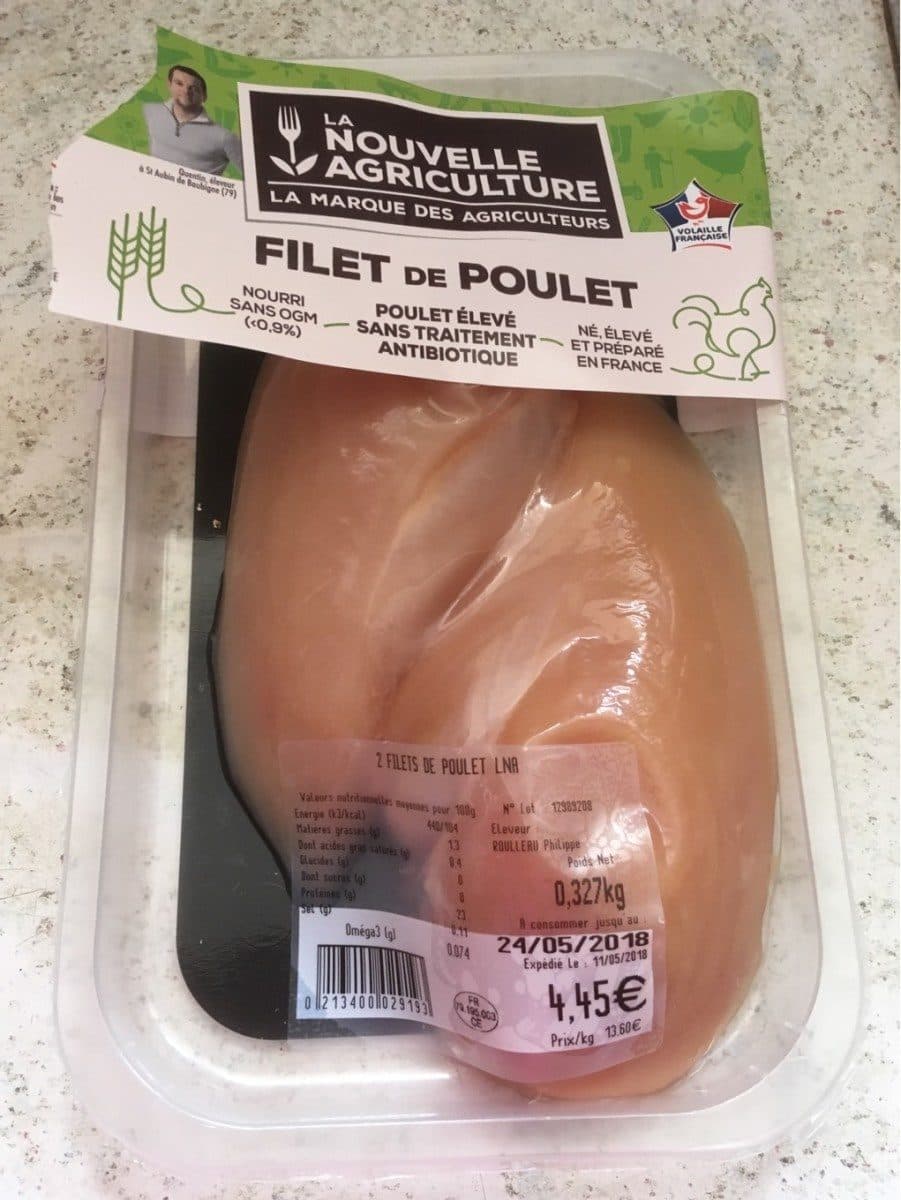 La Nouvelle Agriculture Filet de poulet packshot