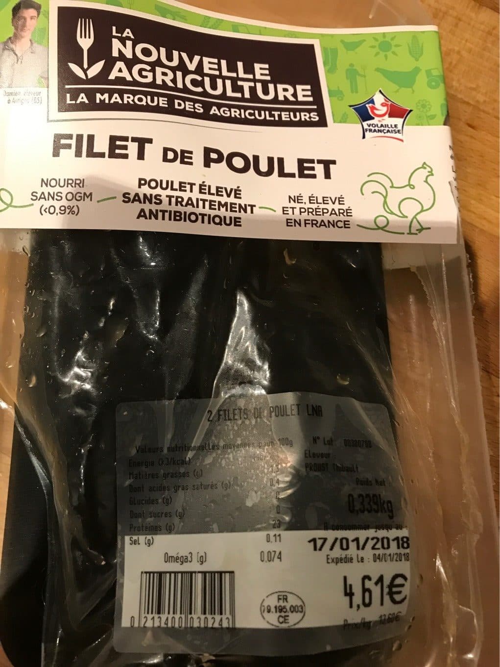 La Nouvelle Agriculture Filet de poulet packshot