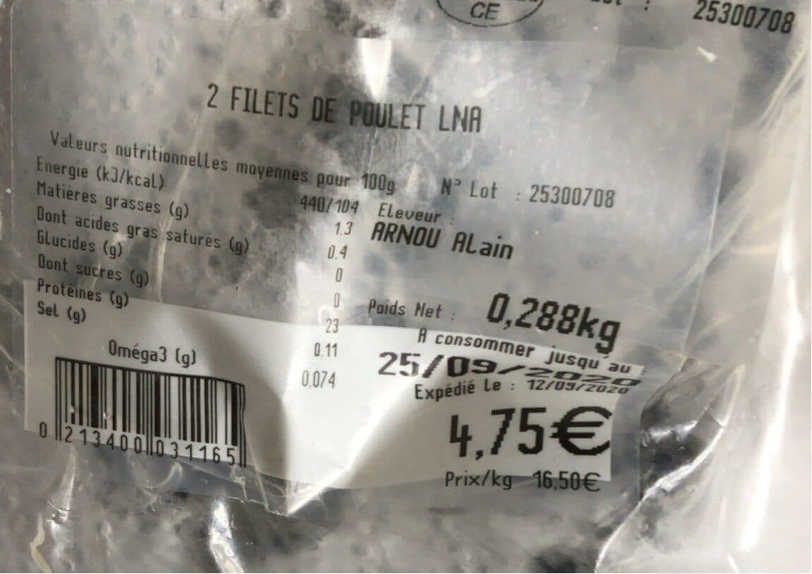 La Nouvelle Agriculture Filet de poulet packshot