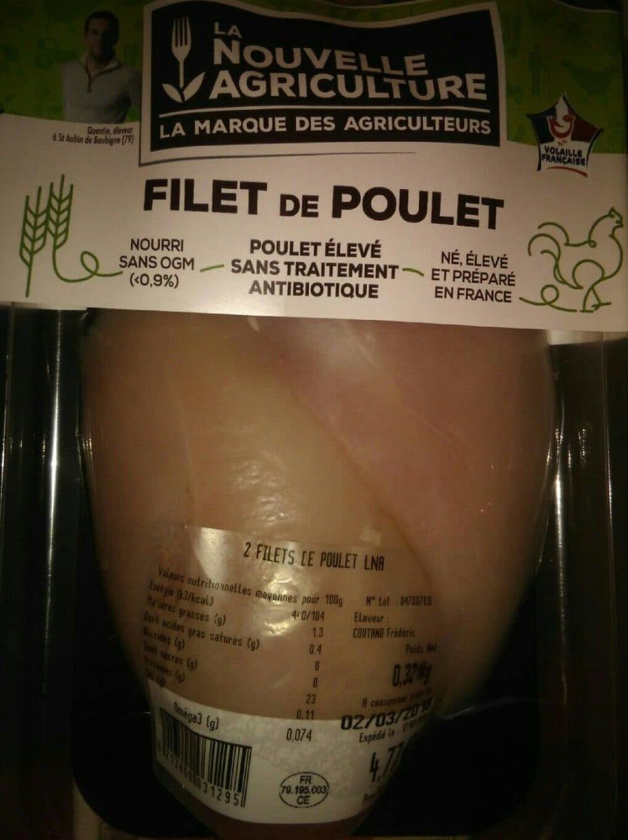 La Nouvelle Agriculture filet de poulet packshot