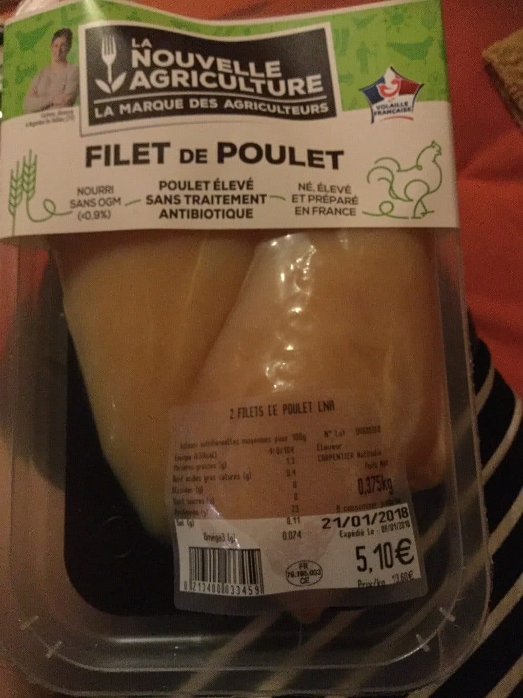 La Nouvelle Agriculture Filet de poulet packshot