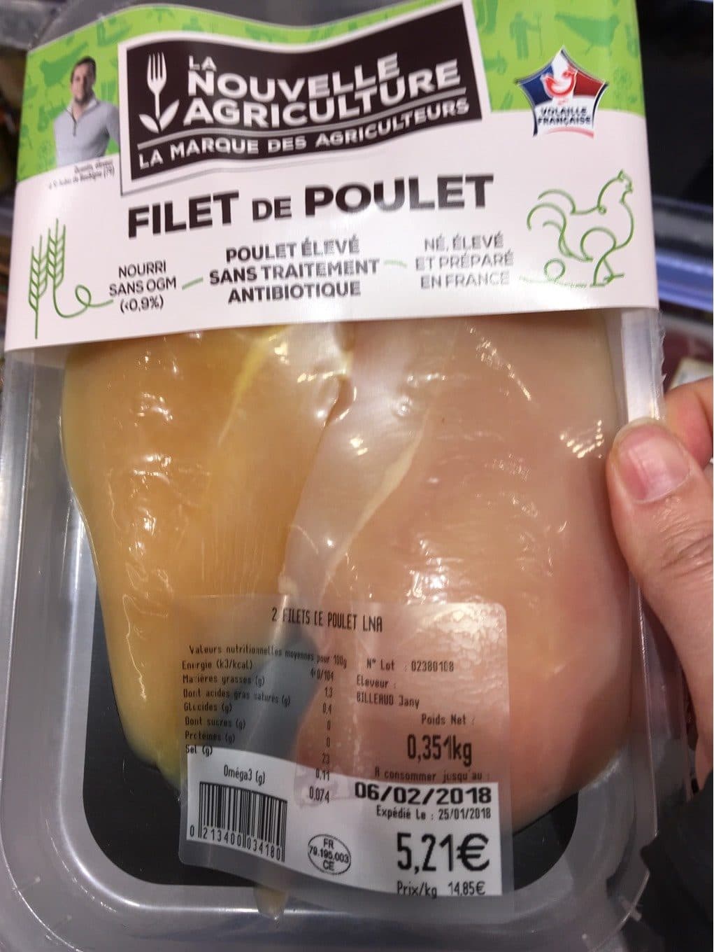 La Nouvelle Agriculture Filet de poulet packshot