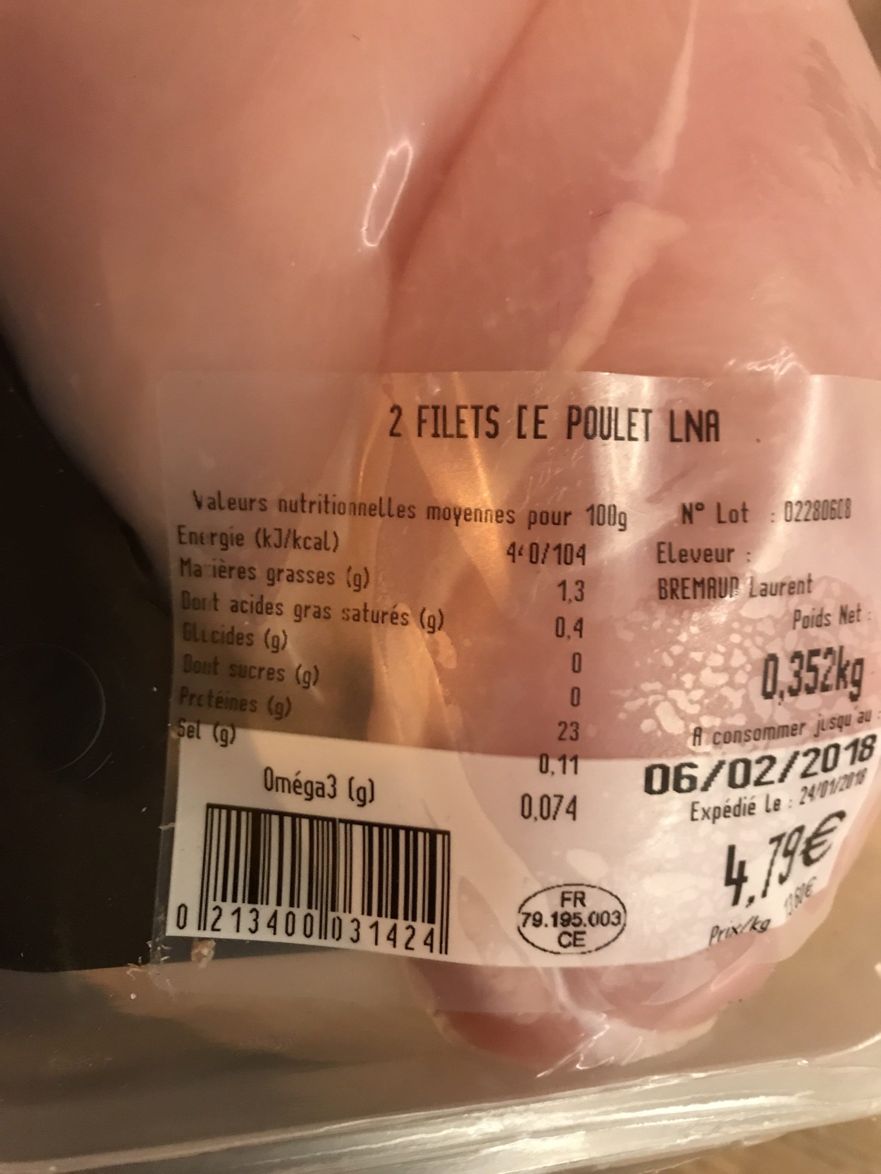 La Nouvelle Agriculture Filet de poulet packshot