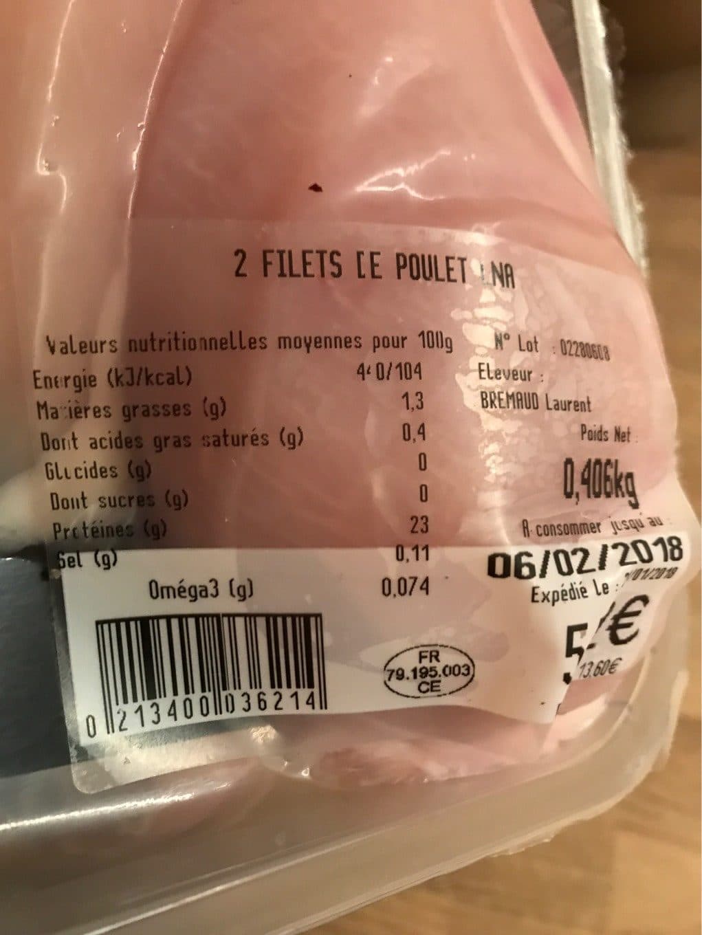 La Nouvelle Agriculture Filet de poulet packshot