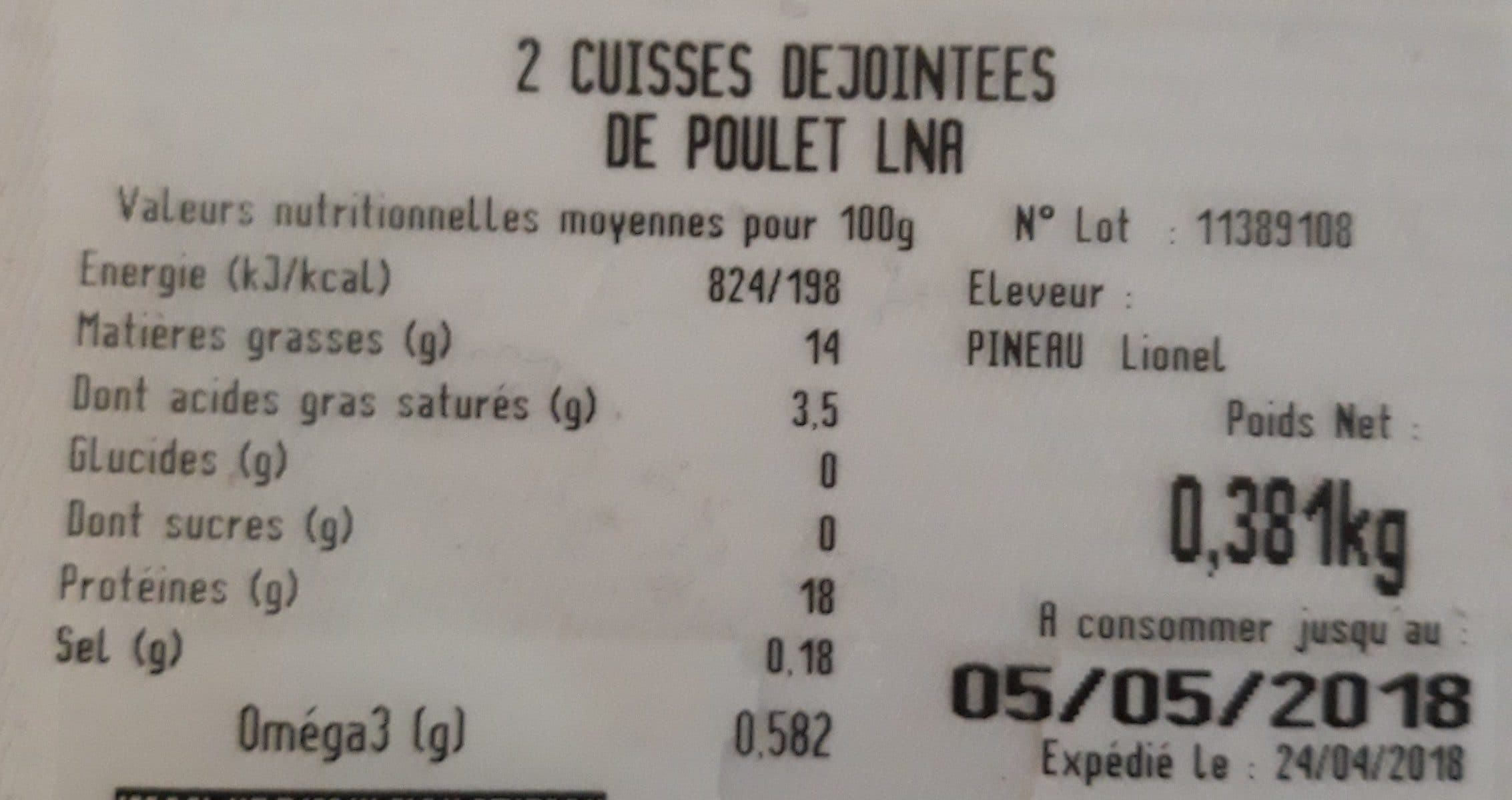 La Nouvelle Agriculture Cuisse de poulet packshot
