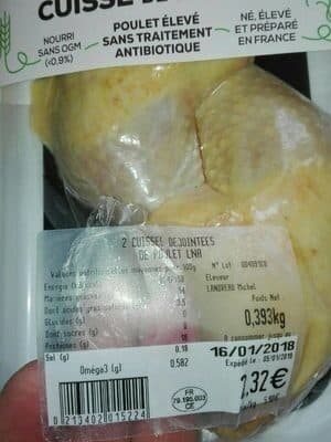 la nouvelle agriculture Cuisses de poulet packshot
