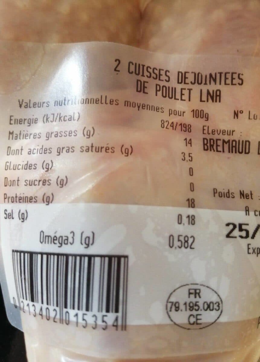 Le Nouvelle Agriculture Cuisse de poulet packshot