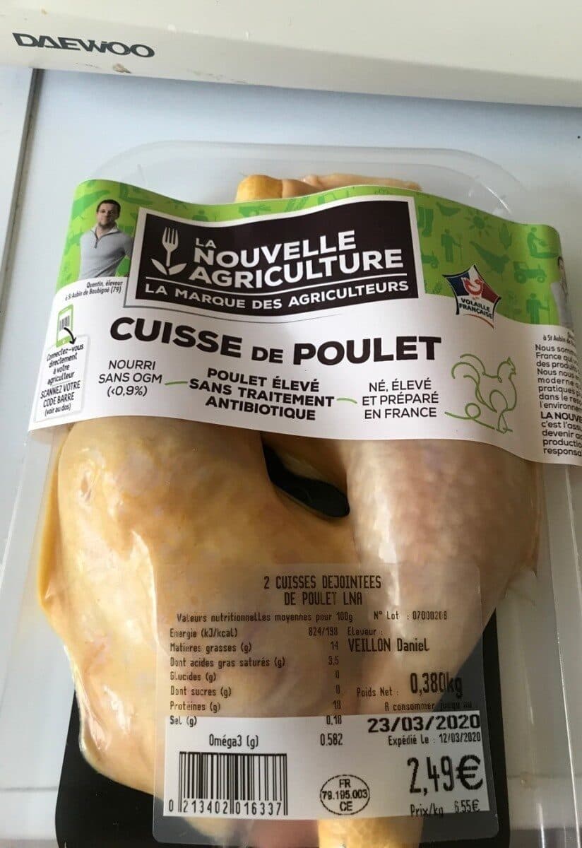 La Nouvelle Agriculture Cuisse de poulet packshot