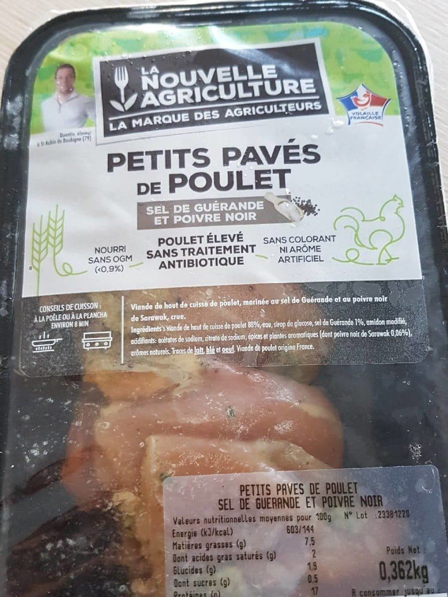 La Nouvelle Agriculture Petits pavés de poulet sel de Guérande et poivre noir packshot