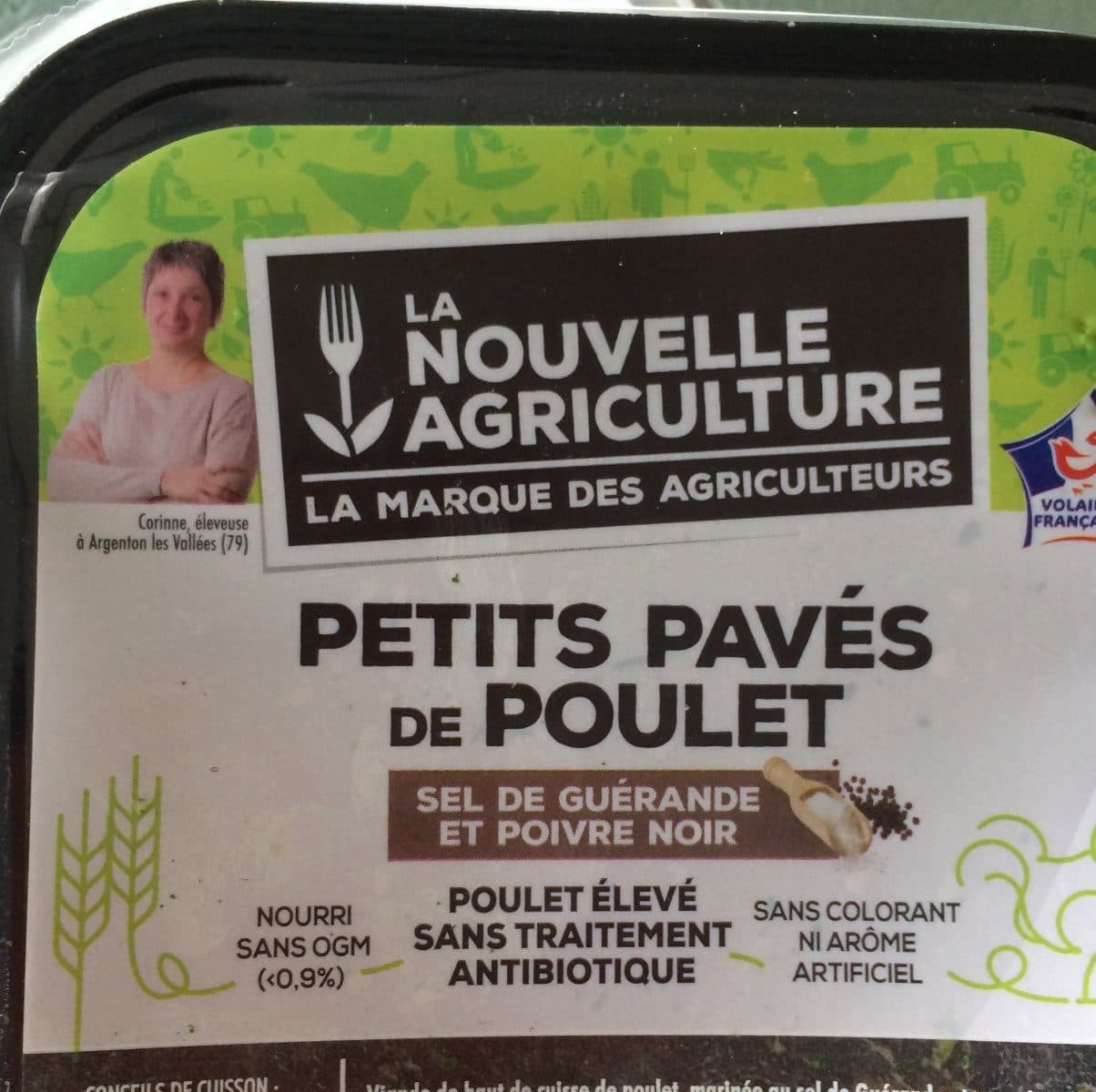 La Nouvelle Agriculture Petits pavés de poulet packshot